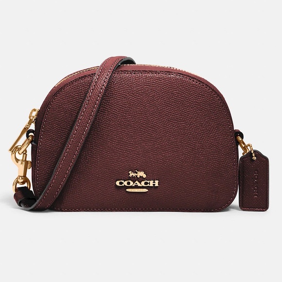 Coach Handbags - NWT COACH MINI SERENA CROSSBODY IN WINE